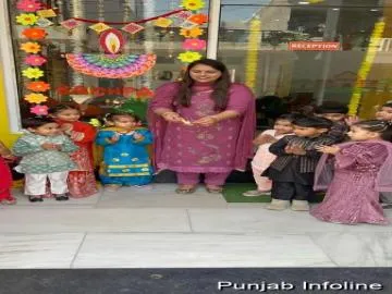 बच्चों की खुशियों से भरा बचपन प्ले स्कूल में दिवाली का जश्न मनाया गया