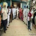 SAD Stages Protest in Payal Against Lathi-Charge on Sanitation Workers and MGNREGA Workers
