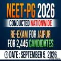 NEET-PG 2026 Conducted Nationwide for 2.73 Lakh Candidates; Exam for 2,445 in Jaipur to Be Held on September 5