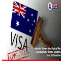 Australia Student Visa: Special Fee Concessions for Eligible Students from 23 Countries