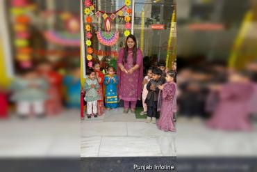 बच्चों की खुशियों से भरा बचपन प्ले स्कूल में दिवाली का जश्न मनाया गया