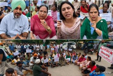 Sanitation Workers Hold Protest March During Doraha Shutdown, Raise Slogans Against Punjab Government
