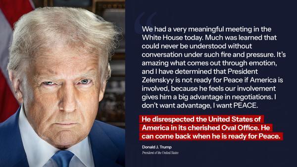 Trump Criticizes Zelenskyy in Post-Meeting Statement