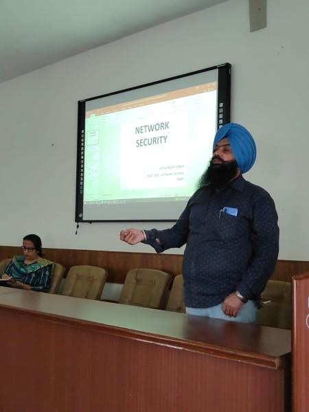 A Lecture entitled “Network Security”was organized on 04-Nov-2022 by Department of Computer Science, Gobindgarh Public College....