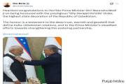 Om Birla Congratulates PM Modi on Receiving Uzbekistan’s Highest State Honour