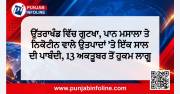 ਉੱਤਰਾਖੰਡ ਵਿੱਚ ਗੁਟਖਾ, ਪਾਨ ਮਸਾਲਾ ਤੇ ਨਿਕੋਟੀਨ ਵਾਲੇ ਉਤਪਾਦਾਂ ’ਤੇ ਇੱਕ ਸਾਲ ਦੀ ਪਾਬੰਦੀ, 13 ਅਕਤੂਬਰ ਤੋਂ ਹੁਕਮ ਲਾਗੂ