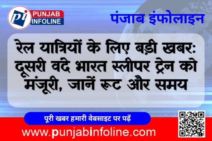 रेल यात्रियों के लिए बड़ी खबर: दूसरी वंदे भारत स्लीपर ट्रेन को मंजूरी, जानें रूट और समय